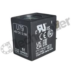 U79 BOBINE 48V DC - 3,1W - PET T22 - DIN 43650B - CAMOZZI