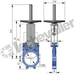 VGA.DN300 PN10 W. FGS A VOLANT UNI-DIR. FGS/INOX/EPDM - CMO