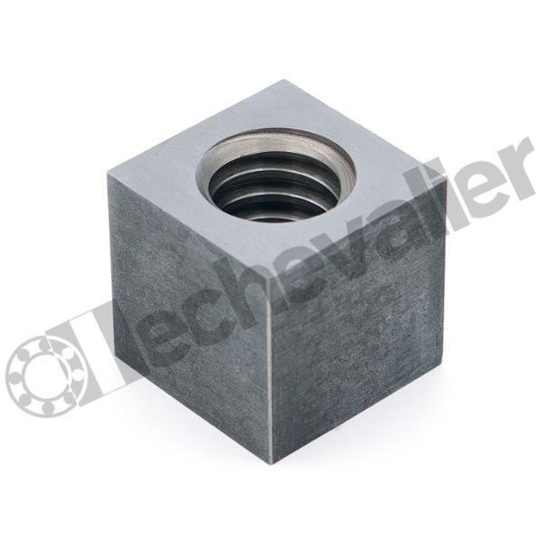 VKM10X2-D ECROU CARRE ACIER P/VIS TRAP DROIT