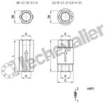 VNR-234-3/4 CLAPET ANTI-RETOUR 3/4 CAMOZZI