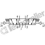 962-000-33 DIST. 5/3 CF PNE/PNE ISO5599/1 T2 - 1610L/min - CAMOZZI
