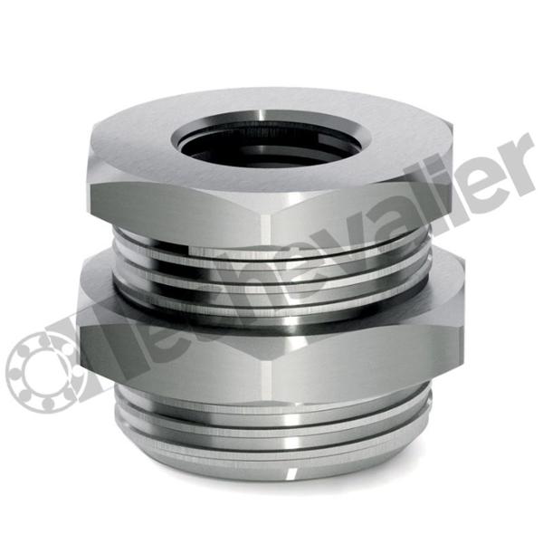 X2593 3/8PT-3/8PT TRAV CLOIS 3/8NPT CORPS M26X1,5 - INOX 316L - CAMOZZI