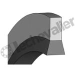 BS 13.70X20.00X1.50 NBR 70SH BAGUE BS NITRILE 70SH