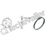 CBPI.8-16 COLLIER BANDE PLEINE AISI-304 - 9mm - PLAGE 8-16mm