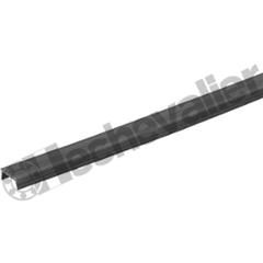 K1055.0811 PROFIL CACHE RAINURE L=2000, NOIR,