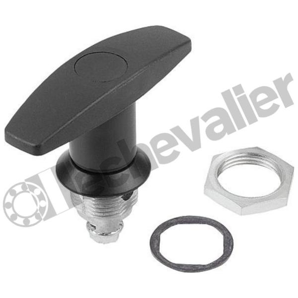 K0526.1183 VERROUS QUART DE TOUR ZINC POIGNEE