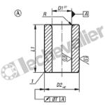 K1021.A0090X06 DOUILLE DE PERÇAGE CYLINDRIQUE, FOR