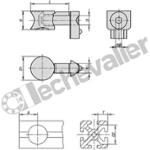 K1032.06 FIXATION STANDARD UNIVERSEL M06, TY