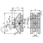 K1630.511 ADAPTATEUR PIVOTANT ANTISTATIQUE