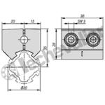 K1993.30 MULTIBLOCK, TYPE I, P=30 ALUMINIUM