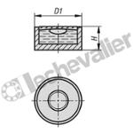 K1156.150710 NIVEAU SPHERIQUE SANS BOI D1=15 H=6