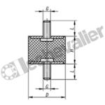 K0566.01001055 TAMPON EN COUTCHOUC TYPE A M04X10 H