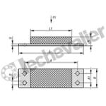 K1932.10004512057 BUTEE METAL CAOUTCH. 200X100X45,