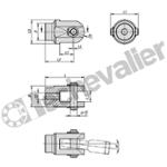 K1934.08120820 EMBOUT A CHAPE POUR EMBOUT A ROTULE