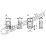 K0127.0508116 EMBOUT A ROTULE M05, FORME:B ACIER,