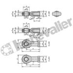 K2086.14 EMBOUT A ROTULE DIN ISO 12240-1 AVE