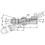 K0715.116 EMBOUT AXIAL A ROTULE ÄHNLICH DIN71