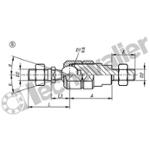 K1936.21612 EMBOUT AXIAL A ROTULE VERROUILLABLE