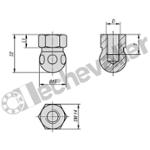K0422.062 BOULE M06 ACIER INOX.