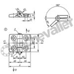 K1963.25151503 CHARNIERE FORME:C M.BOLZEN/KOPF