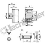 K1295.28402 FERMETURE MAGNETIQUE POLYAMIDE,NOIR