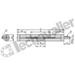 K0495.1400101X500 UNITE LINEAIRE + ROULEMENT A BILLES