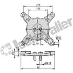 K1510.5075 SUPPORT D'ECRAN PLAQUE DE CONNEXION
