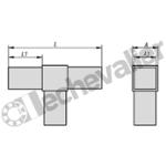 K0617.1201512 CONNECTEUR EN TE POLYAMIDE, COMP:AC