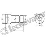 K0971.16121049 VIS CALIBRE 5 AXES UNILOCK PAS 80MM