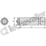 K0990.120 BROCHE RALLONGE D=34 ACIER