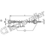 K1125.01X160 CHAÎNETTE SIMPLE L=160, FORME:A ACI