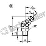 K1132.1208100 GRAISSEUR BOULE DIN71412 M08X1, FOR
