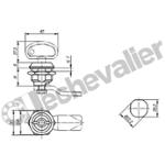 K0524.9 CLE POUR VERROU 1/4 TOUR FOR K0524