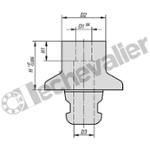 K0966.5011611 ADAPTAT.REDUCTEUR 5 AXES UNILOCK