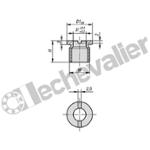 K1065.101 DOUILLES DE FIXATION D=10 ACIER INO