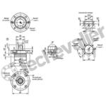 K1486.11670 BROCHE PNEUMATIQUE D1=70 D=16 D2=48