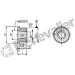 K0360.20 INSERT TA.20 ACIER, BRUNI, D=15,49