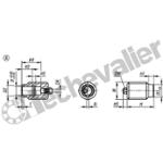 K1842.1110240 DOUILLE FUR ZUSTANDSSENSOR, M24, D=