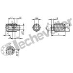 K0724.112241 DOUILLES DE FIXATION LONG-LOK M24 D