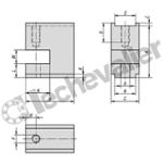 K0839.16100 BLOC REHAUSSEUR FORME P ACIER