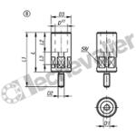 K0017.08055 DOUILLE GUID. VERIN BRID. M08 L=55