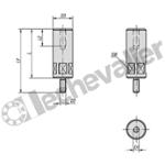 K0018.08040 ENTRETOISE M08 L=40 ACIER DE TRAITE