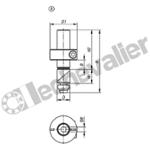K1503.0028 BOULON SERRAGE FORME A SANS MANETTE