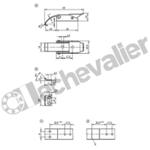 K0043.9143112 CONTRE-CROCHET, FORME:A ACIER INOX.