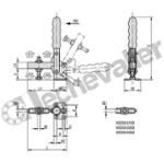 K0058.0075 SAUTERELLE VERTICAL ACIER, COMP:PLA