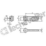 K0178.3060 VERROU TA.3 ACIER INOX., D=6