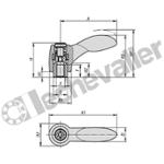 K0125.10601 MANETTE INDEXABLE 2 COMPOSANTS TA.1