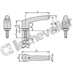 K1743.13208X40 MANETTE INDEXABLE VISUELLDETEKTIERB
