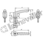 K1553.2051X40 MANETTE INDEXABLE AVEC FONCTION