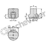 K1126.205 ECROU MERE TA.2 M05 POLYAMIDE, NOIR